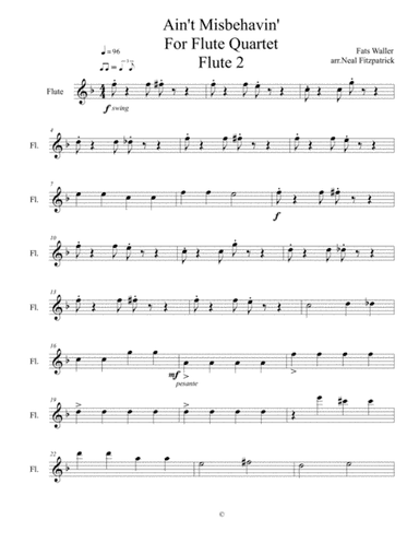 Ain't Misbehavin' (arr. Neal Fitzpatrick Editions)