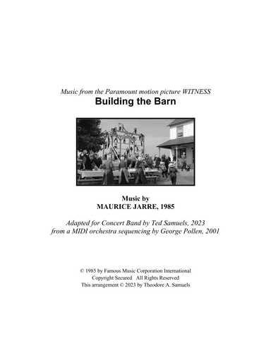 Building The Barn (arr. Ted Samuels, George Pollen)