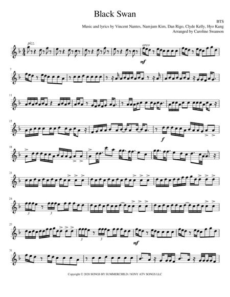 Black Swan (arr. Caroline Swanson)