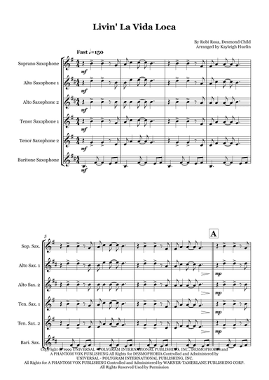 Livin' La Vida Loca (arr. Kayleigh Huelin)