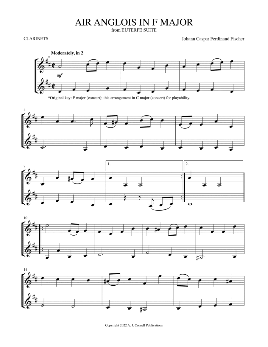 Air Anglois in F Major (from Euterpe Suite) (arr. Mark Phillips)