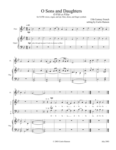 O Sons and Daughters (SATB) (arr. Curtis Hanson)