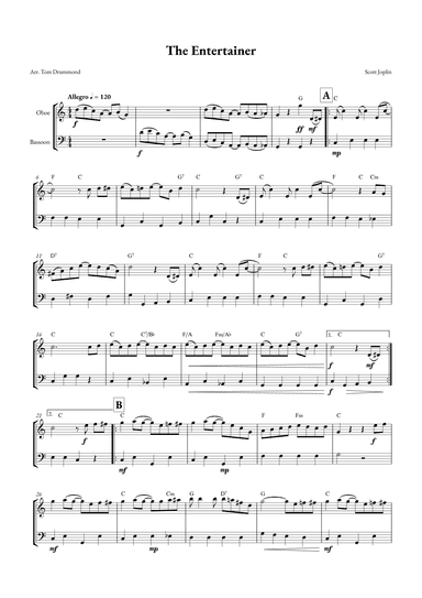 The Entertainer (arr. Tom Drummond)