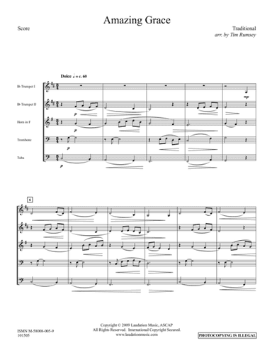 Amazing Grace (arr. Tim Rumsey)