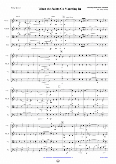 When the Saints Go Marching In (arr. Josef STASTNY)