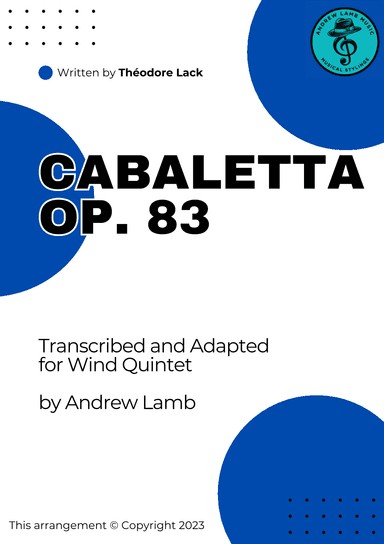 Théodore Lack | Cabaletta, Op. 83 | Wind Quintet (arr. Andrew Lamb)