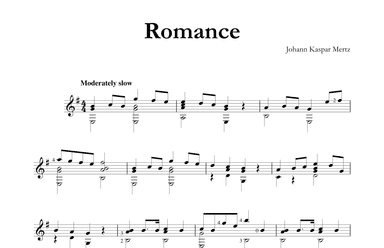 Romance (arr. Johann Kaspar Mertz)