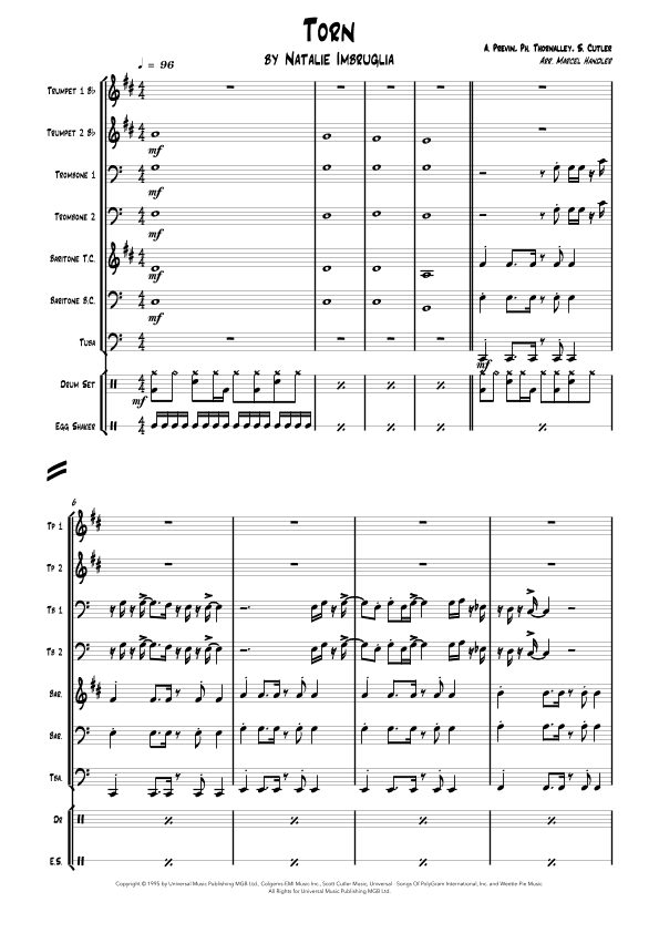 Torn (arr. Marcel Handler)
