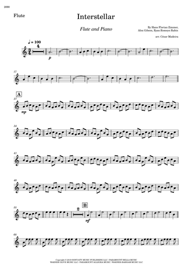 Interstellar (arr. César Madeira)