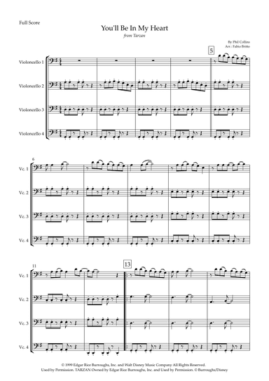 You'll Be In My Heart (arr. Fabio Britto)