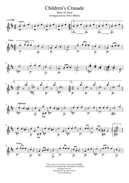 Children's Crusade (arr. Peter Miklitz)