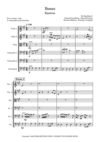 Bones (arr. Polina Yemelianenkova)