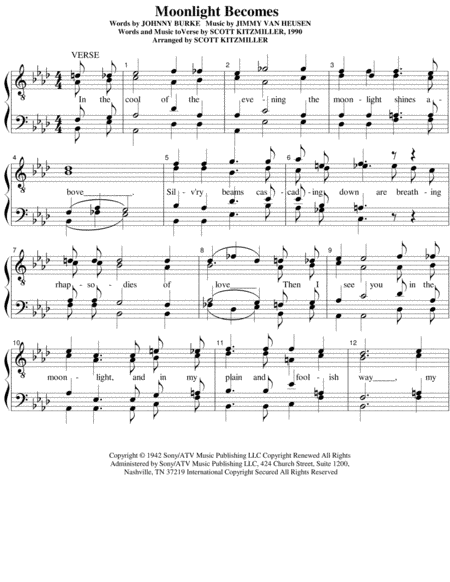 Moonlight Becomes You (arr. Scott Kitzmiller)