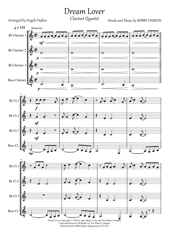 Dream Lover (arr. Angela Hufton)