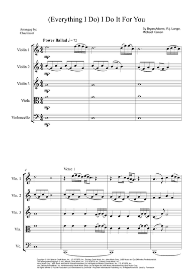 (everything I Do) I Do It For You (arr. Chael Mont)