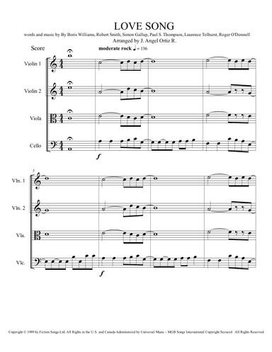 Lovesong (arr. Angeluz ramwagmoz)