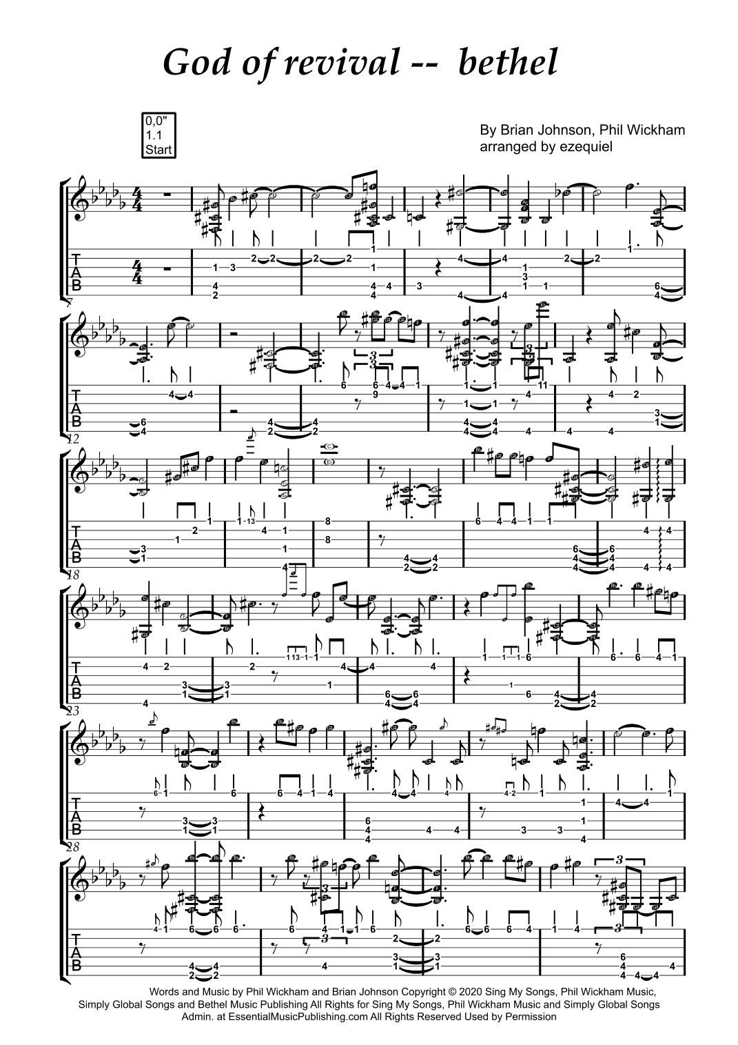 God Of Revival (arr. ezequiel zeferino edição)