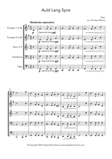 Auld Lang Syne (arr. Christian Morris)