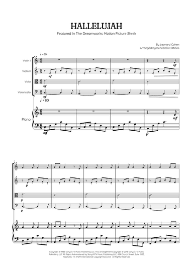Hallelujah (arr. Benzaiten Editions)