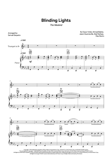 Blinding Lights (arr. Samuel Sequeira)