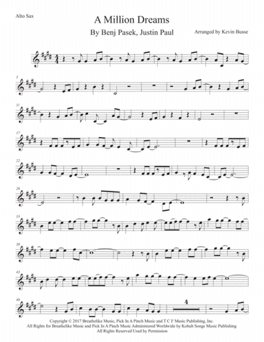 A Million Dreams (arr. Kevin Busse)