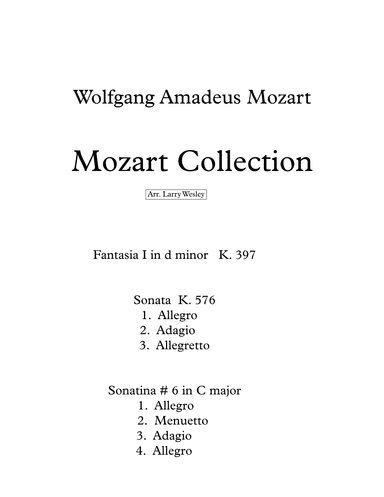 Mozart Collection (arr. Larry Wesley)