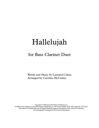 Hallelujah (arr. Caroline McCaskey)