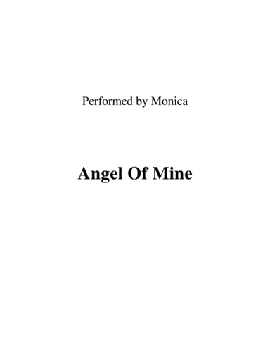 Angel Of Mine (arr. Ronn M)