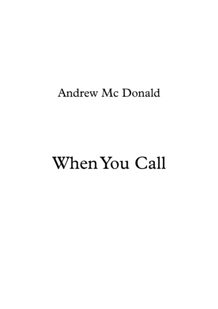 When You Call