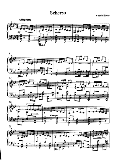 Scherzo for piano