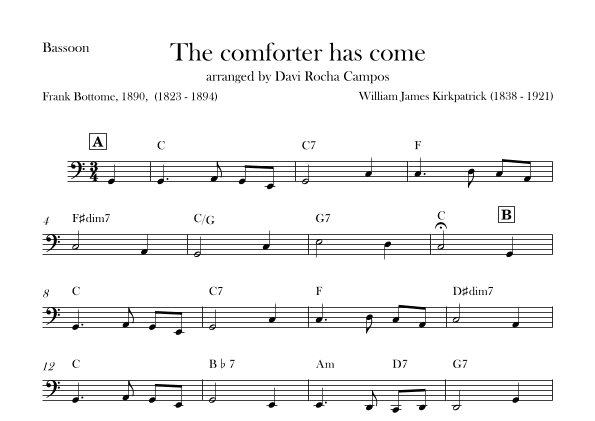 The comforter has come (arr. Davi Rocha Campos)
