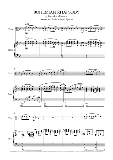 Bohemian Rhapsody (arr. Matthew pyeon)