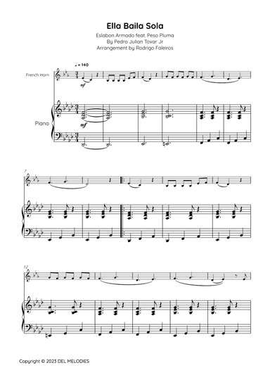 Ella Baila Sola (arr. Rodrigo Faleiros)