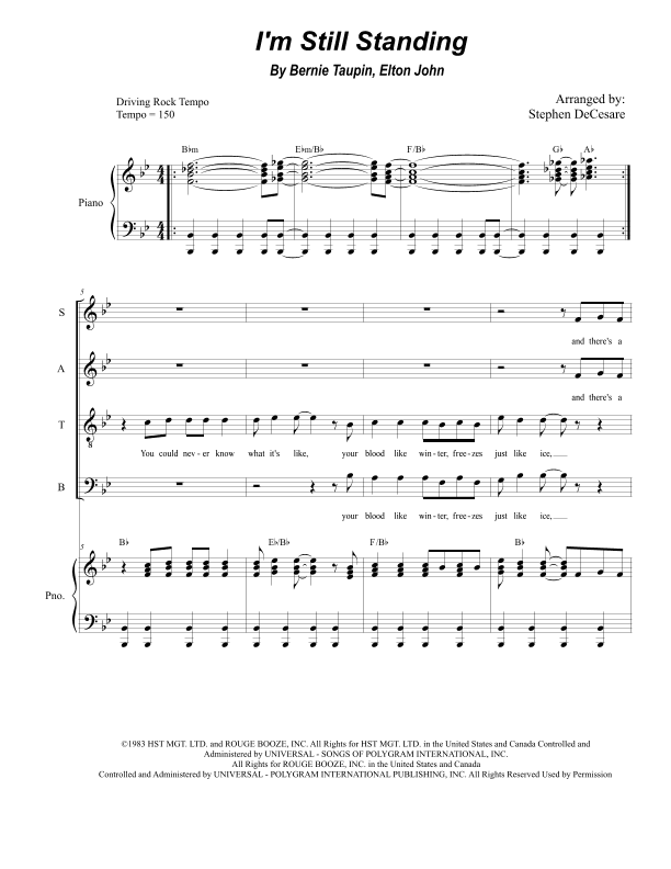 I'm Still Standing (arr. Stephen DeCesare)