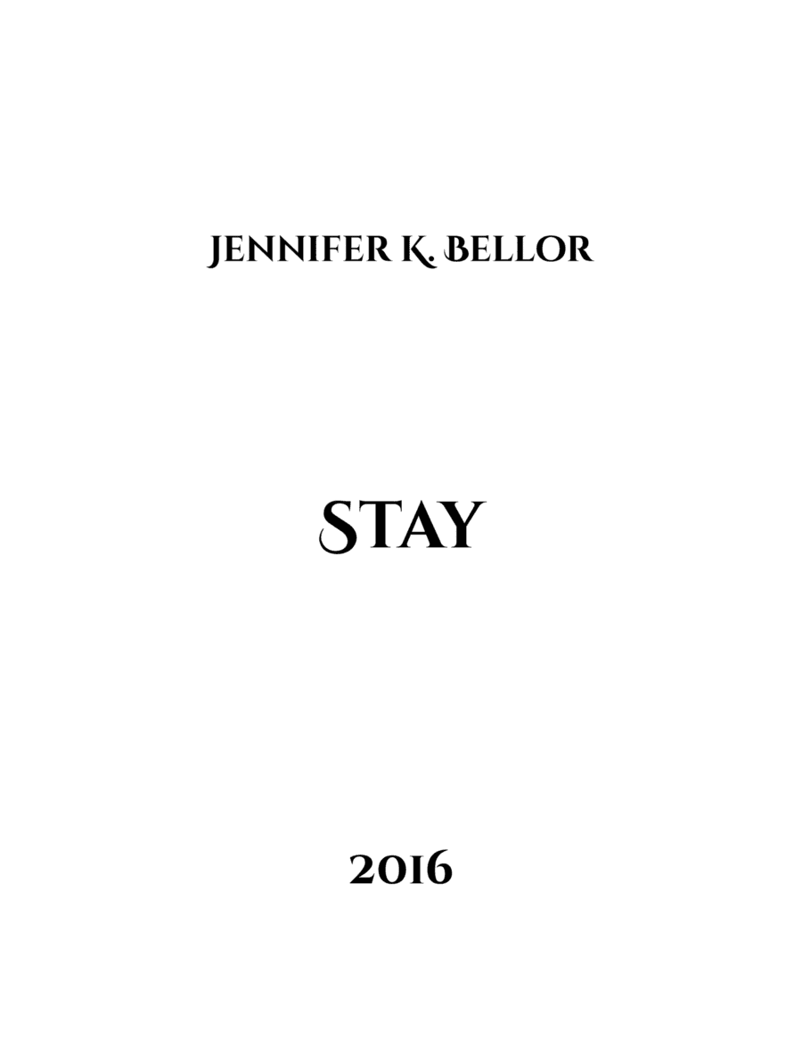 Stay - Clarinet in Bb, Piano, Vibraphone