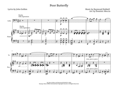 Poor Butterfly (arr. Dominic Meccia)