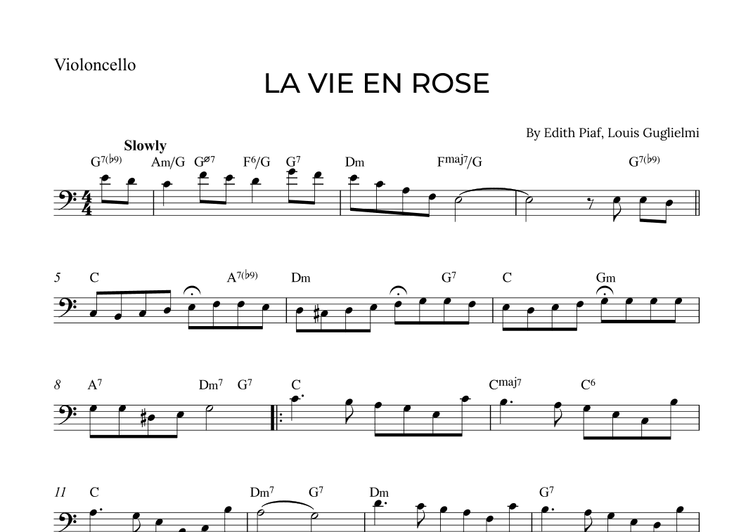 La Vie En Rose (arr. Alex Nunes Rodrigues)