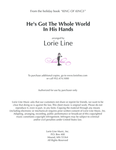 He's Got The Whole World In His Hands (arr. Lorie Line)