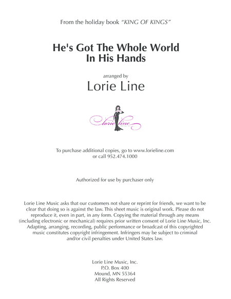 He's Got The Whole World In His Hands (arr. Lorie Line)