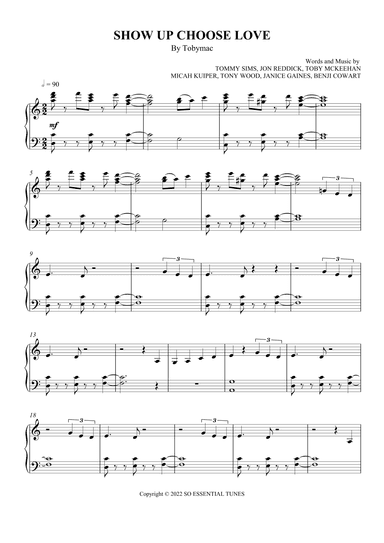 Show Up Choose Love (arr. SCMusic)