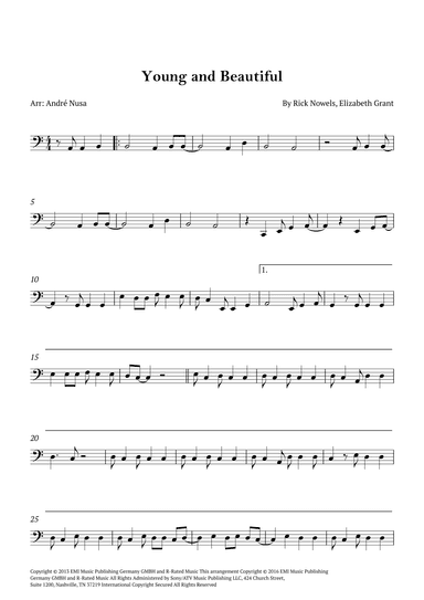 Young And Beautiful (arr. André Nusa)