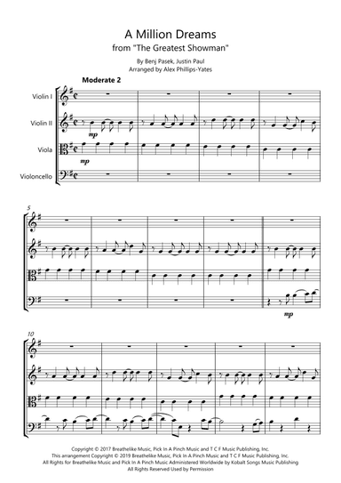 A Million Dreams (arr. Alex Phillips-Yates)