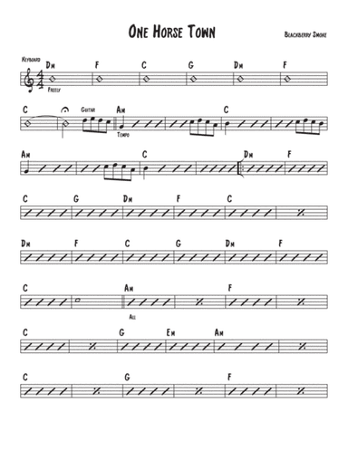 One Horse Town (arr. David M Fagnant)