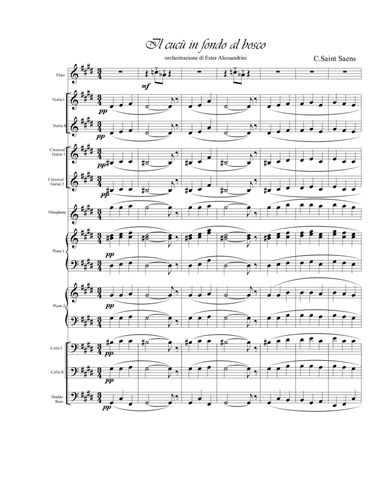 The cuckoo in the depths of the wood (arr. Ester Alessandrini)