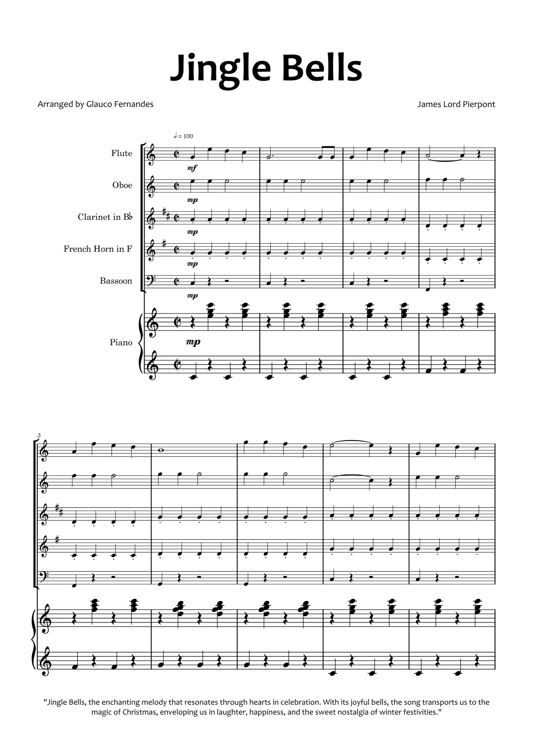 Jingle Bells (arr. Glauco Fernandes)