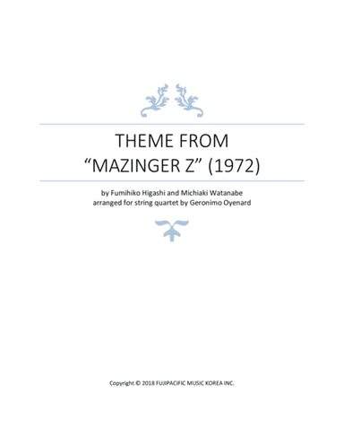 Mazinger Z (arr. Geronimo Oyenard)