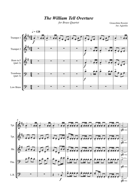 William Tell Overture - For Brass Quartet (arr. K. Agioritis)