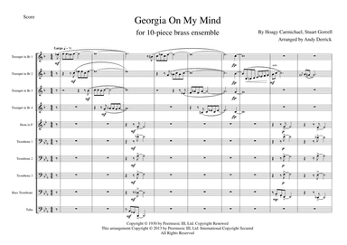 Georgia On My Mind (arr. Andy Derrick)