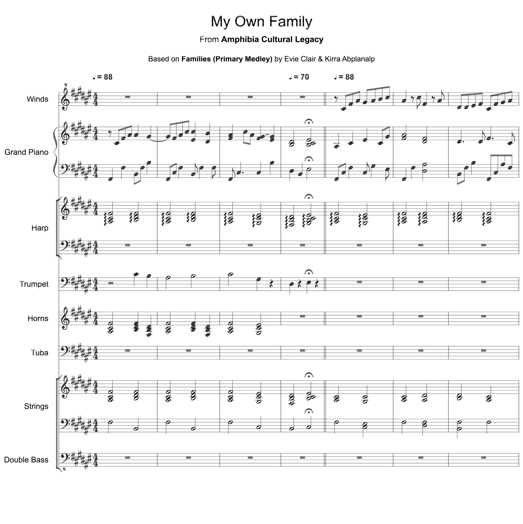 My Own Family (arr. Amphibia Cultural Legacy)