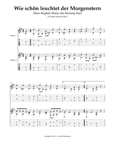 Wie schön leuchtet der Morgenstern (How Brightly Shines the Morning Star) (arr. Mark Phillips)